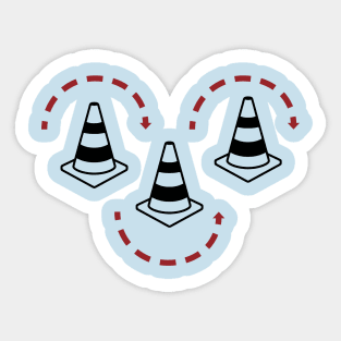 Rally Cones Sticker